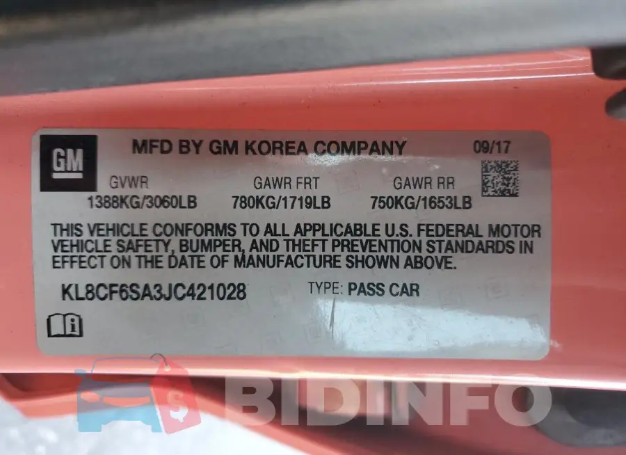KL8CF6SA3JC421028 Photo# 12
