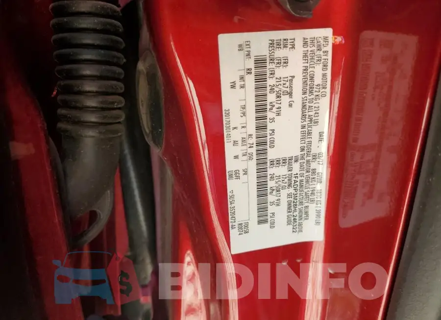 1FADP3M28HL246322 Photo# 12