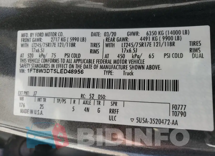 1FT8W3DT5LED48956 Photo# 12