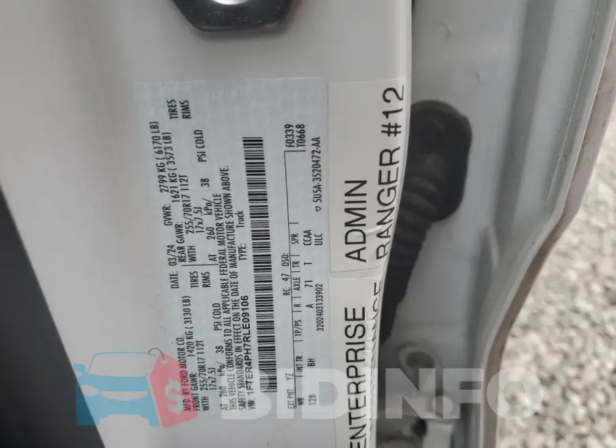 1FTER4PH7RLE09106 Photo# 12