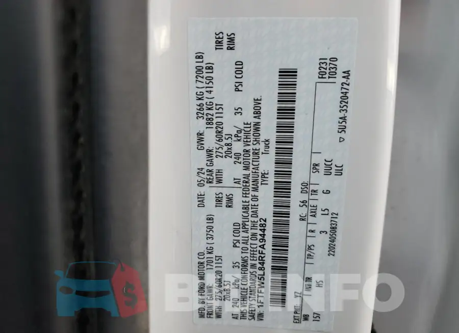 1FTFW5L84RFA94482 Photo# 12
