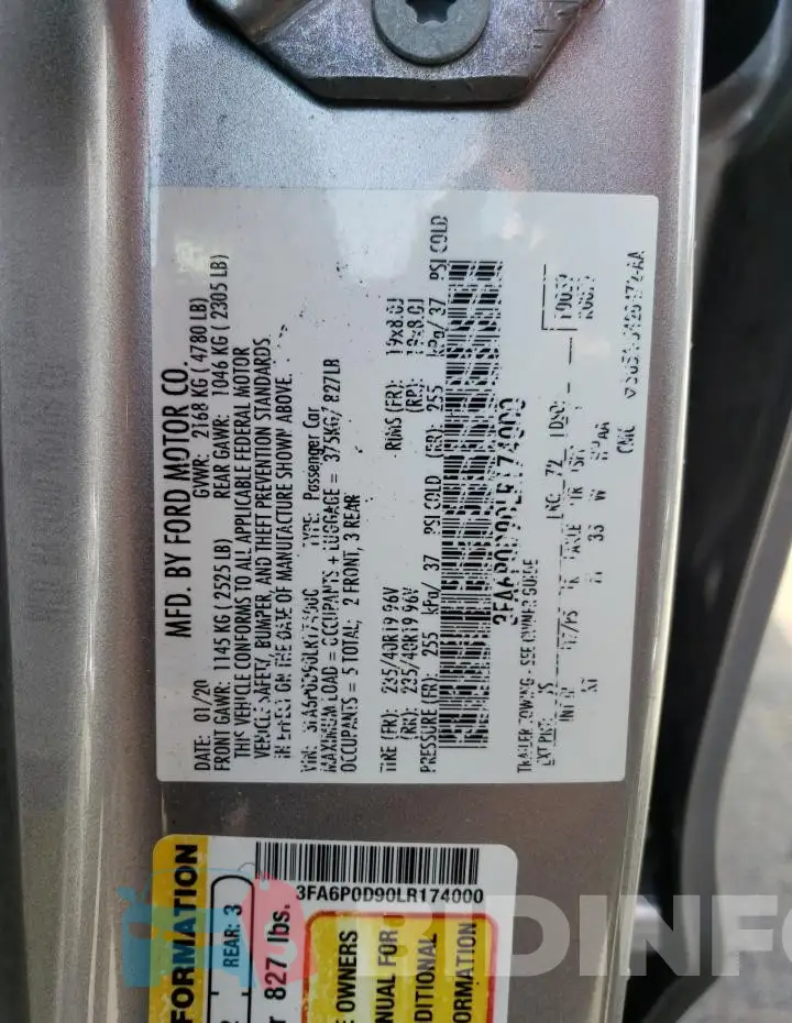 3FA6P0D90LR174000 Photo# 12