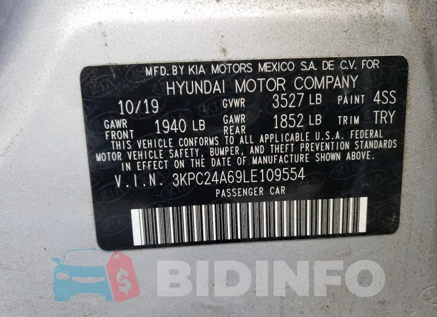 3KPC24A69LE109554 Photo# 12