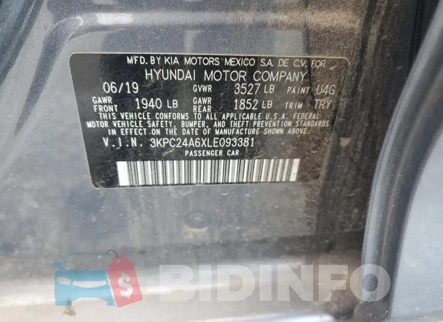 3KPC24A6XLE093381 Photo# 13