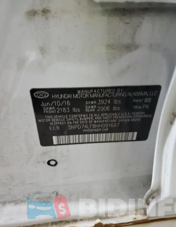 5NPD74LF8HH091697 Photo# 12