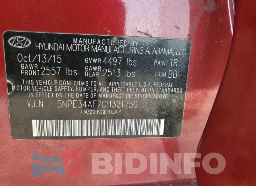5NPE34AF7GH321750 Photo# 12
