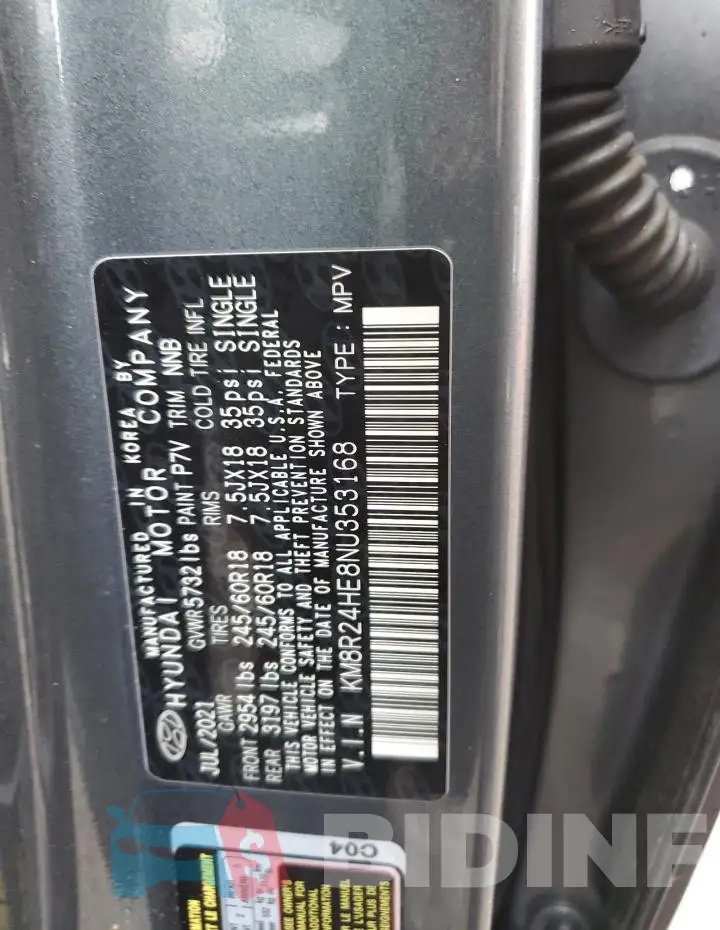 KM8R24HE8NU353168 Photo# 13