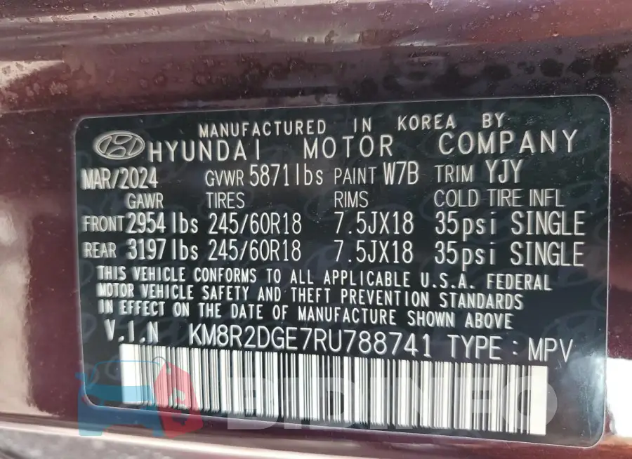 KM8R2DGE7RU788741 Photo# 13