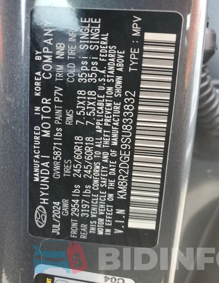 KM8R2DGE9SU833832 Photo# 13