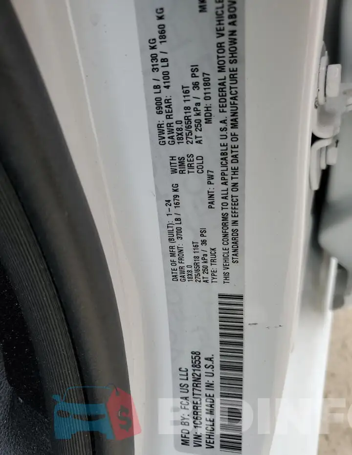 1C6RREJT7RN218558 Photo# 12