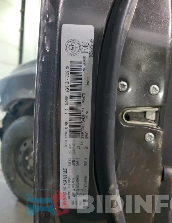 3C6RR7KT0HG790458 Photo# 13