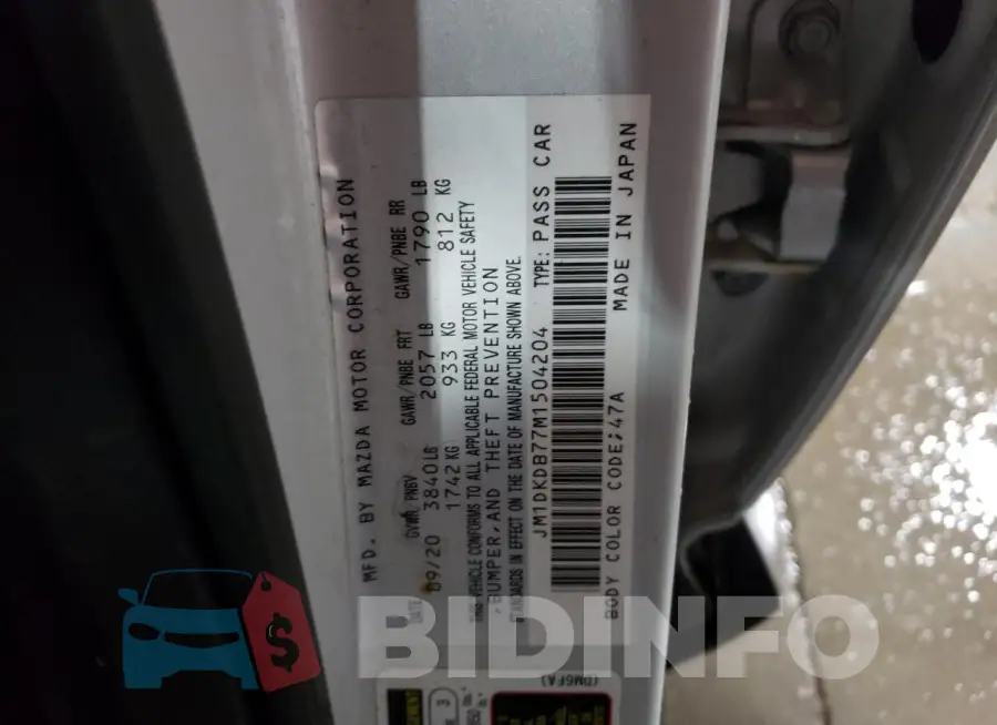 JM1DKDB77M1504204 Photo# 14