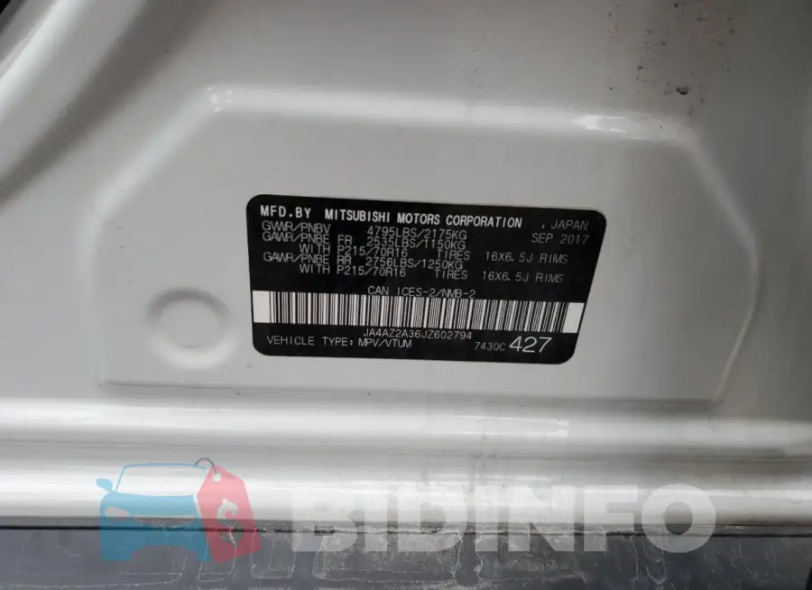 JA4AZ2A36JZ602794 Photo# 13