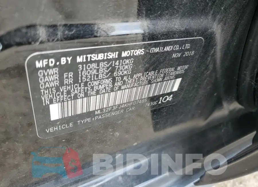 ML32F3FJ4KHF07485 Photo# 12