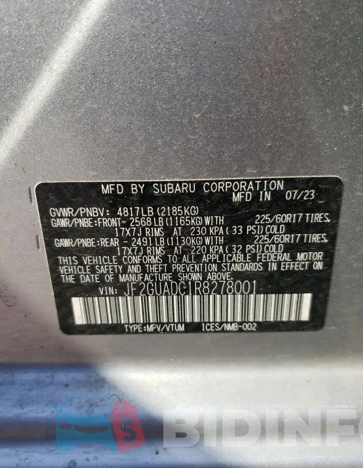 JF2GUADC1R8278001 Photo# 14