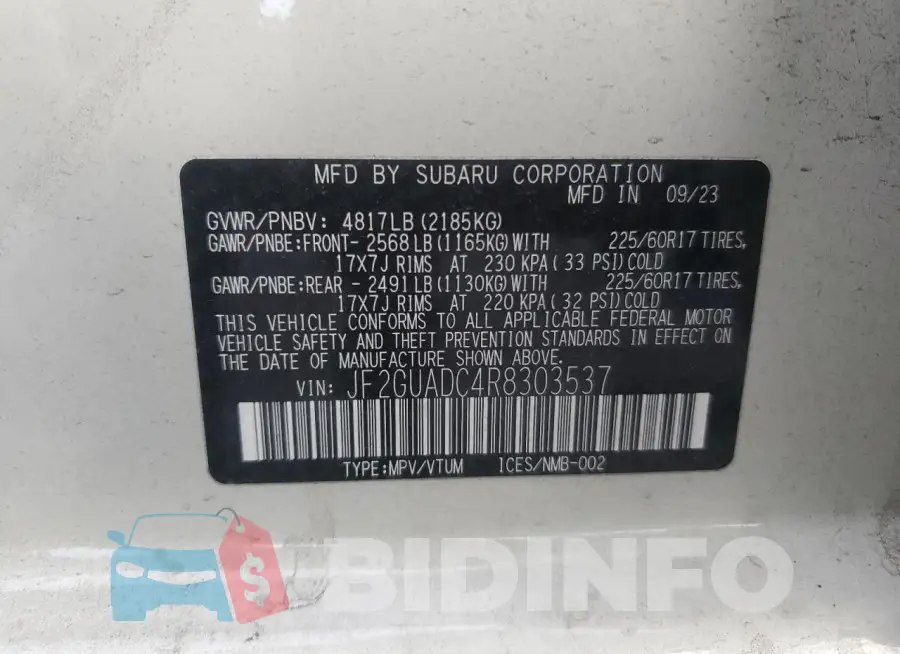 JF2GUADC4R8303537 Photo# 13