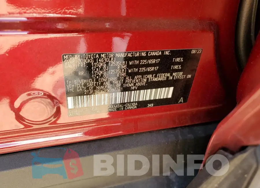 2T3F1RFV2PW397781 Photo# 12