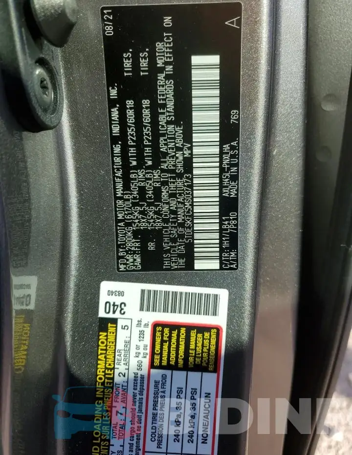 5TDESKFC5MS037173 Photo# 13