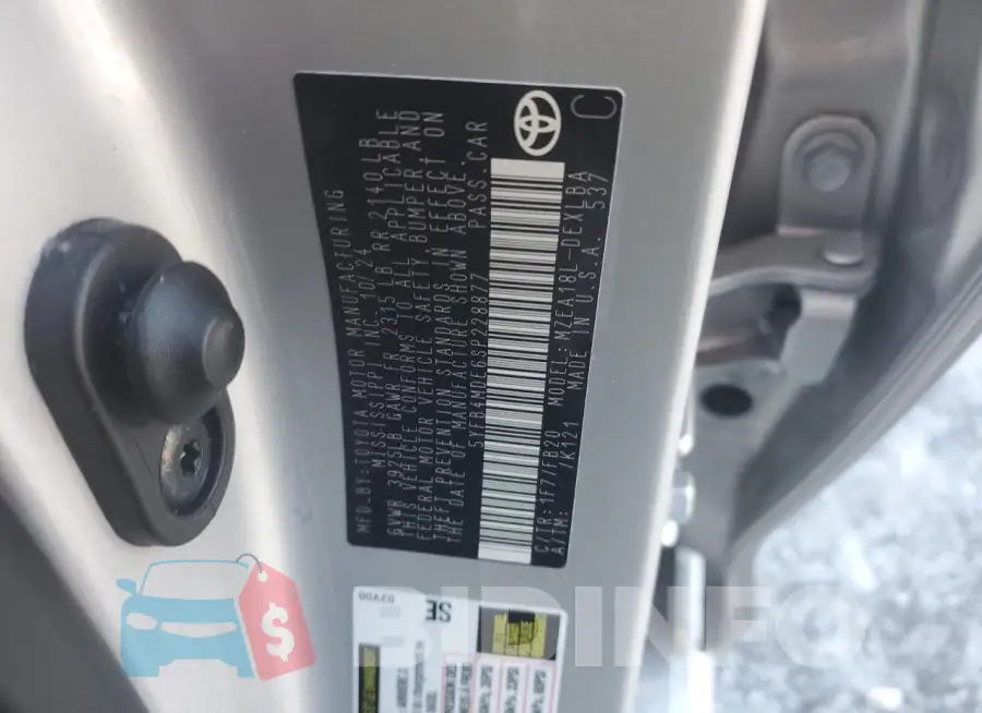 5YFB4MDE6SP228877 Photo# 12