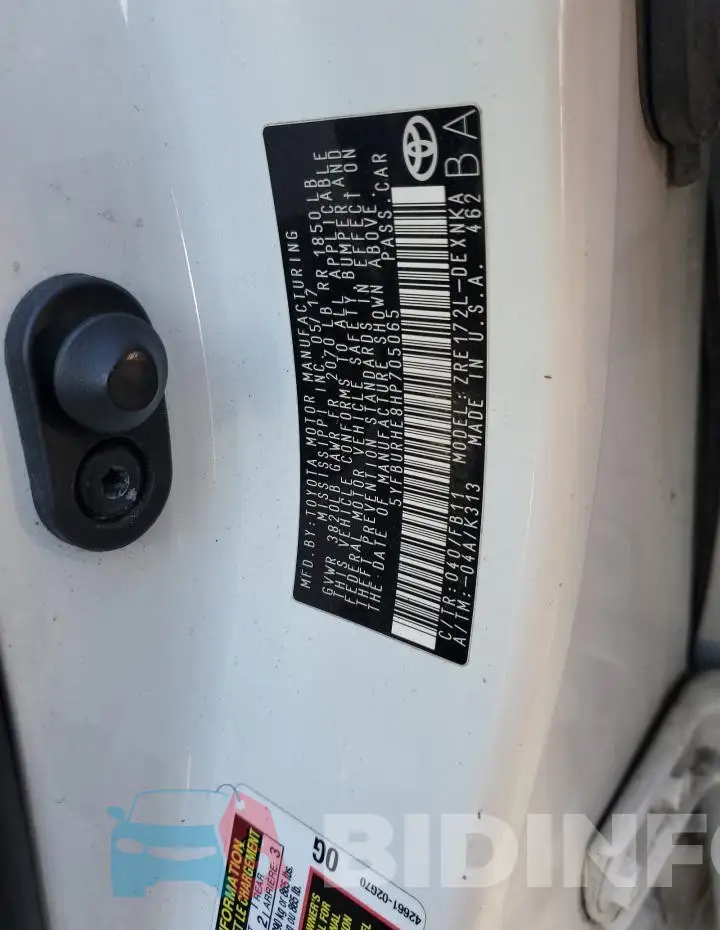 5YFBURHE8HP705065 Photo# 12