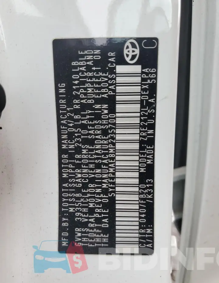 5YFEPMAE8MP235700 Photo# 12