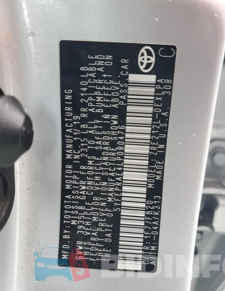 5YFEPRAE4LP080476 Photo# 12