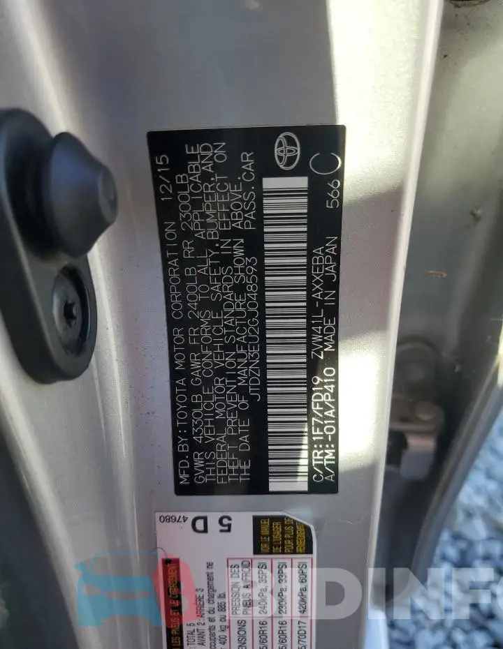 JTDZN3EU2GJ048593 Photo# 12