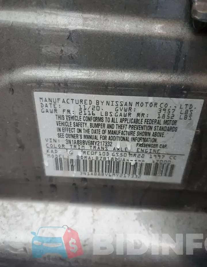 3N1AB8BV6MY217332 Photo# 12