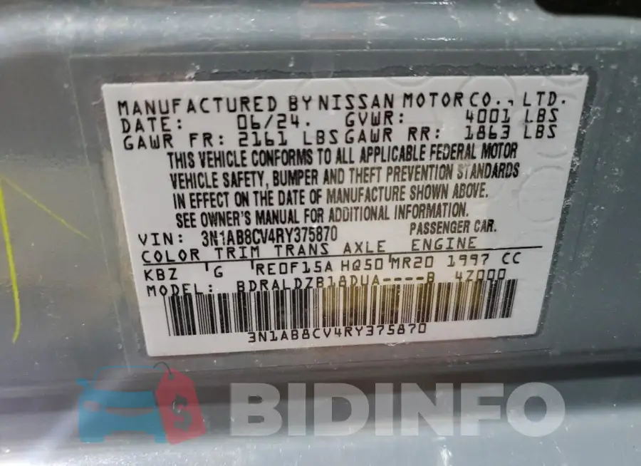 3N1AB8CV4RY375870 Photo# 13