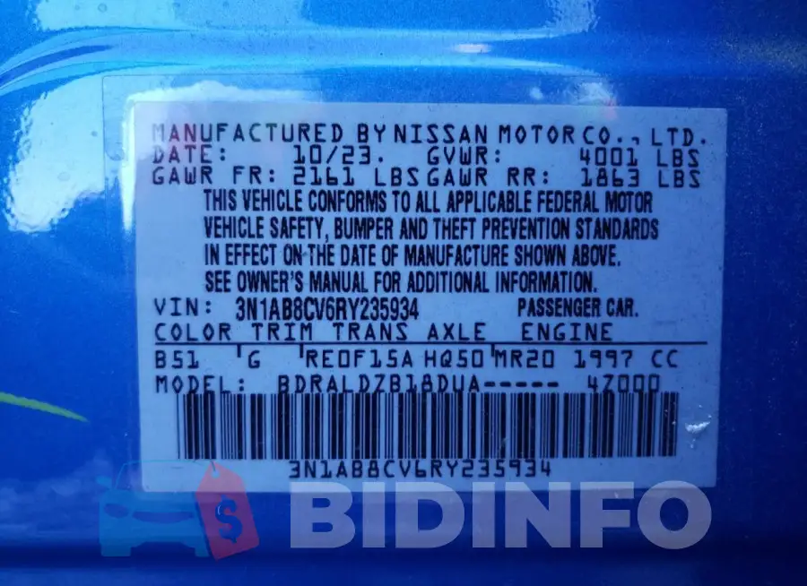 3N1AB8CV6RY235934 Photo# 12