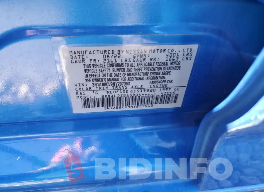 3N1AB8CV9NY297063 Photo# 12