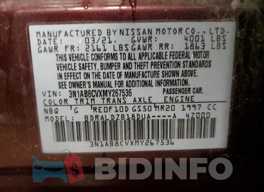 3N1AB8CVXMY267536 Photo# 12