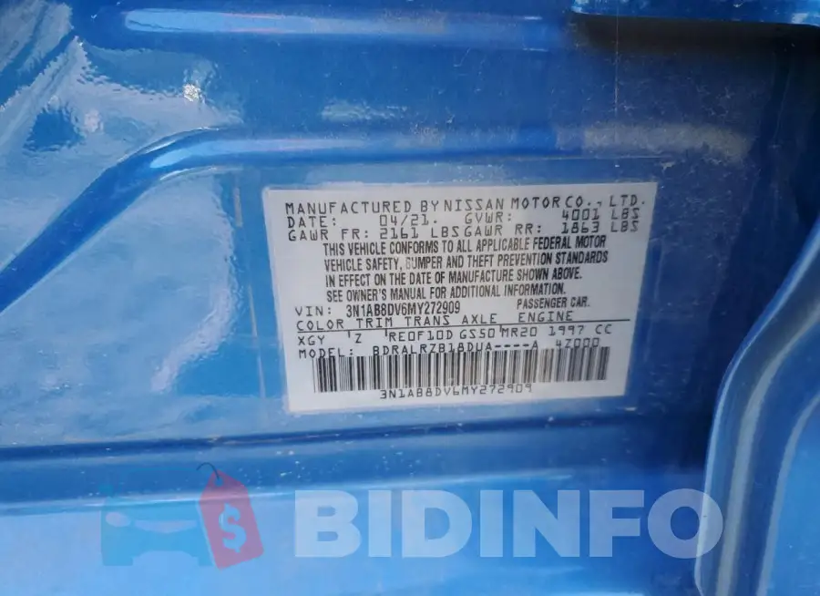 3N1AB8DV6MY272909 Photo# 12