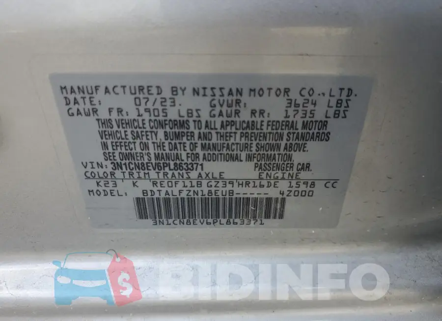 3N1CN8EV6PL863371 Photo# 12
