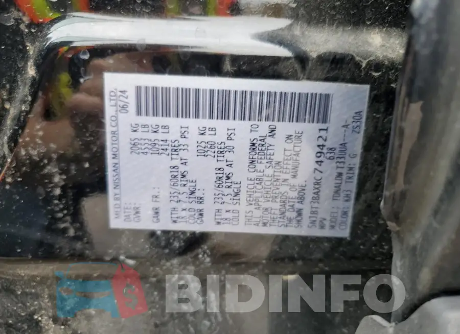 5N1BT3BAXRC749421 Photo# 14