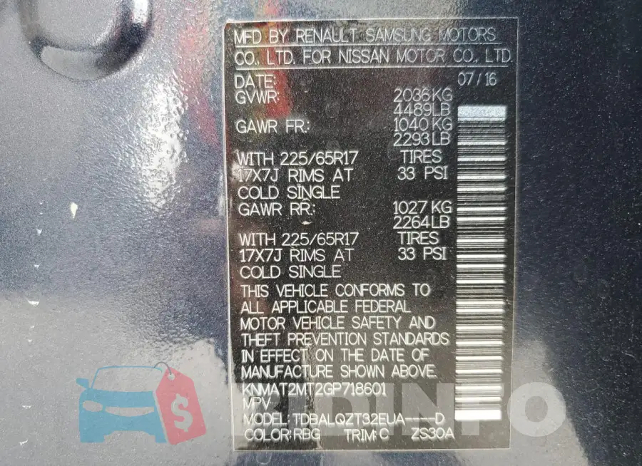 KNMAT2MT2GP718601 Photo# 13