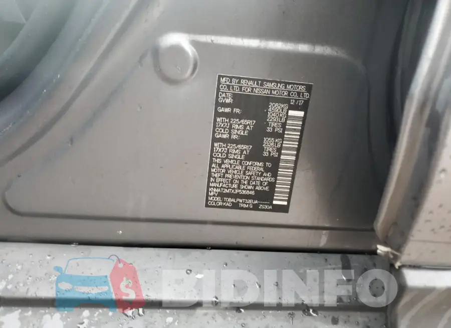KNMAT2MTXJP536846 Photo# 13