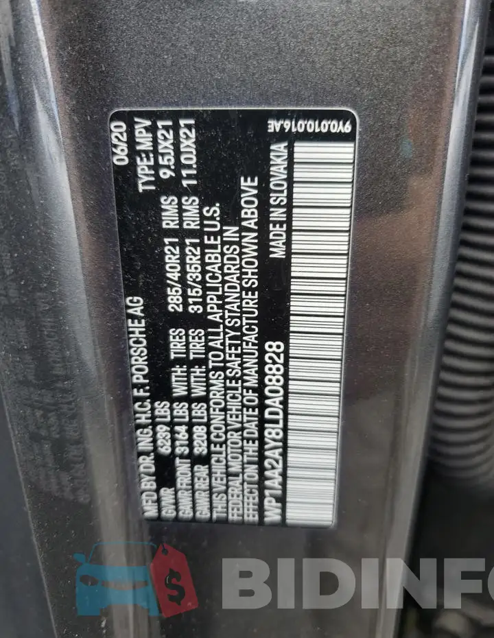 WP1AA2AY8LDA08828 Photo# 13