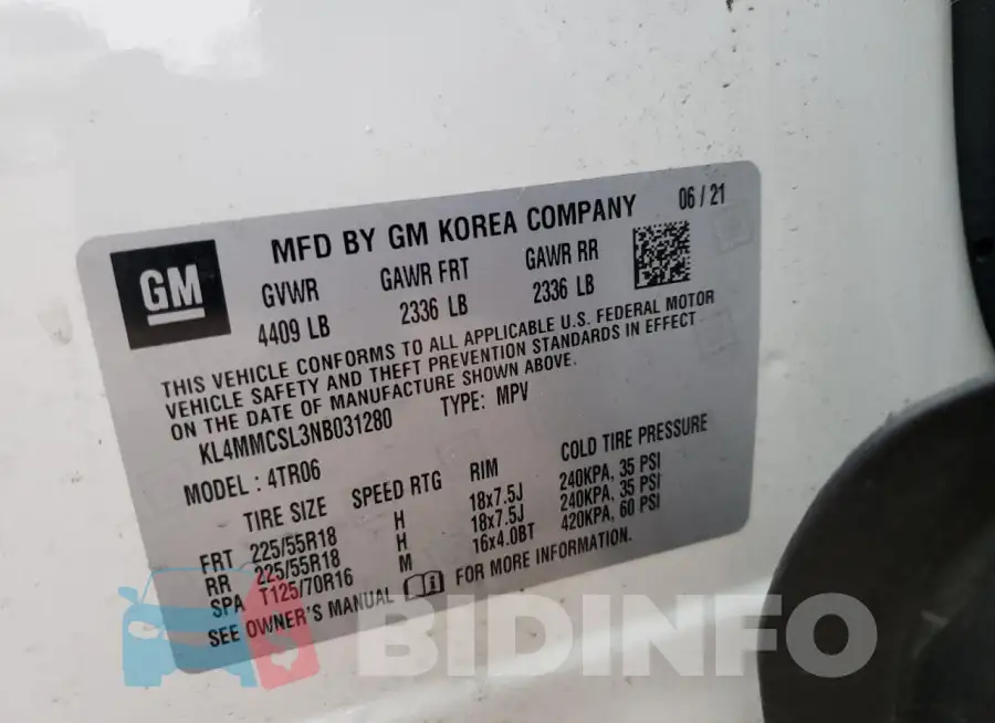 KL4MMCSL3NB031280 Photo# 13
