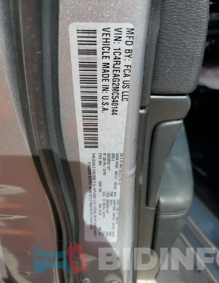 1C4RJEAG2MC540144 Photo# 13