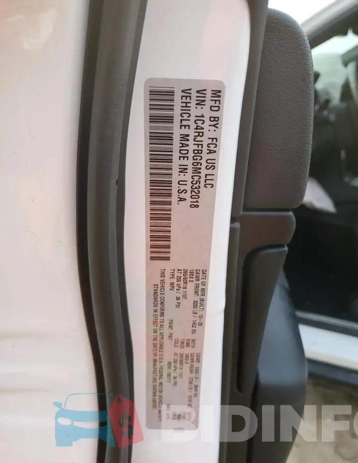1C4RJFBG6MC532018 Photo# 14