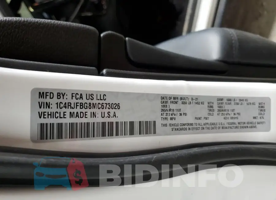1C4RJFBG8MC673026 Photo# 14