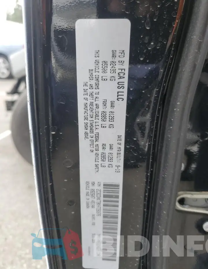 2C3CDXKT9KH726976 Photo# 12