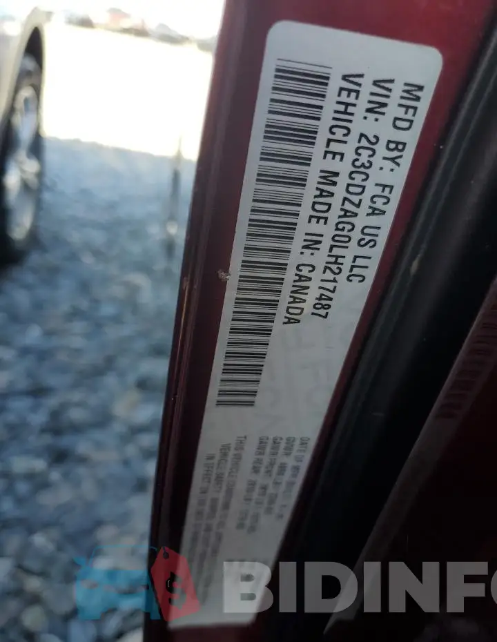 2C3CDZAG0LH217487 Photo# 12