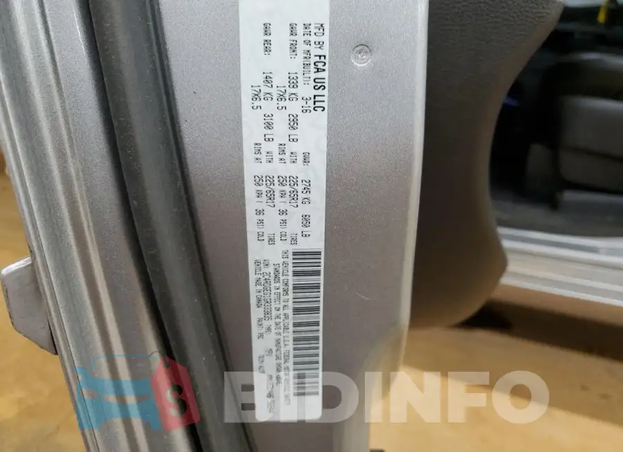 2C4RDGEG1GR333835 Photo# 13