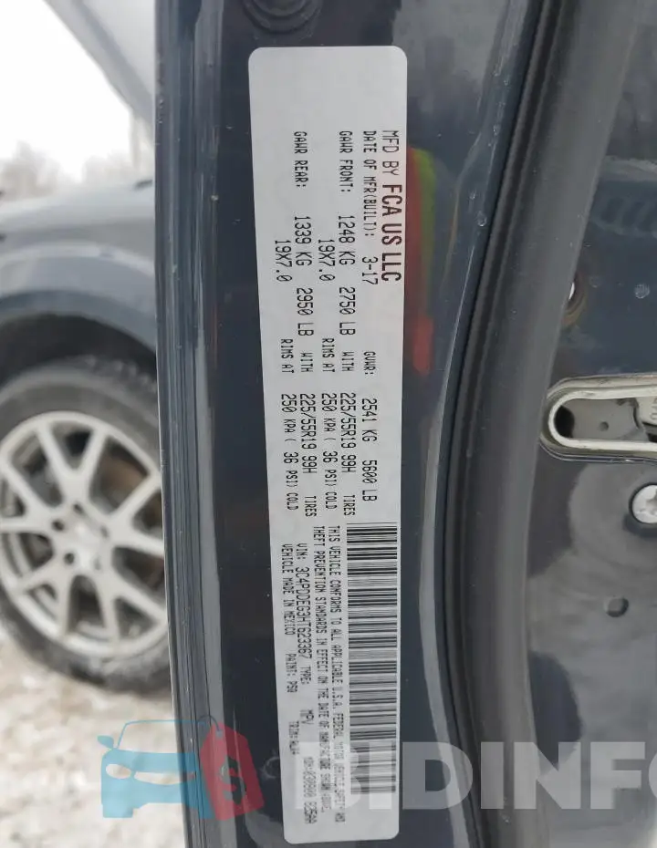3C4PDDEG3HT623367 Photo# 13