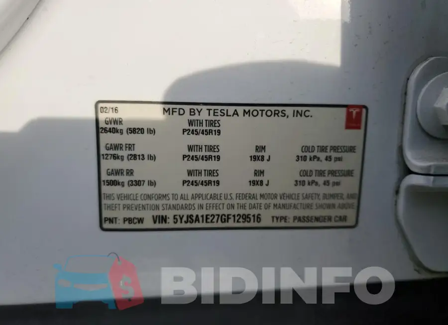 5YJSA1E27GF129516 Photo# 13