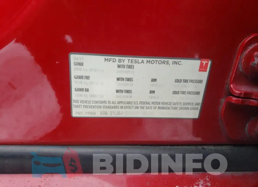 5YJSA1E2XHF195432 Photo# 12
