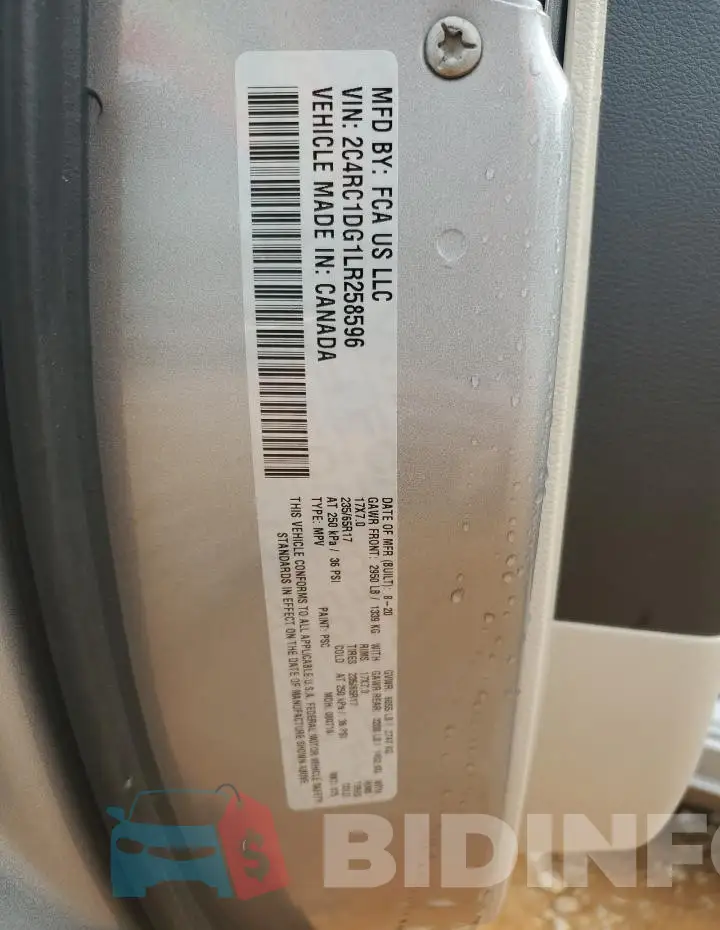2C4RC1DG1LR258596 Photo# 13