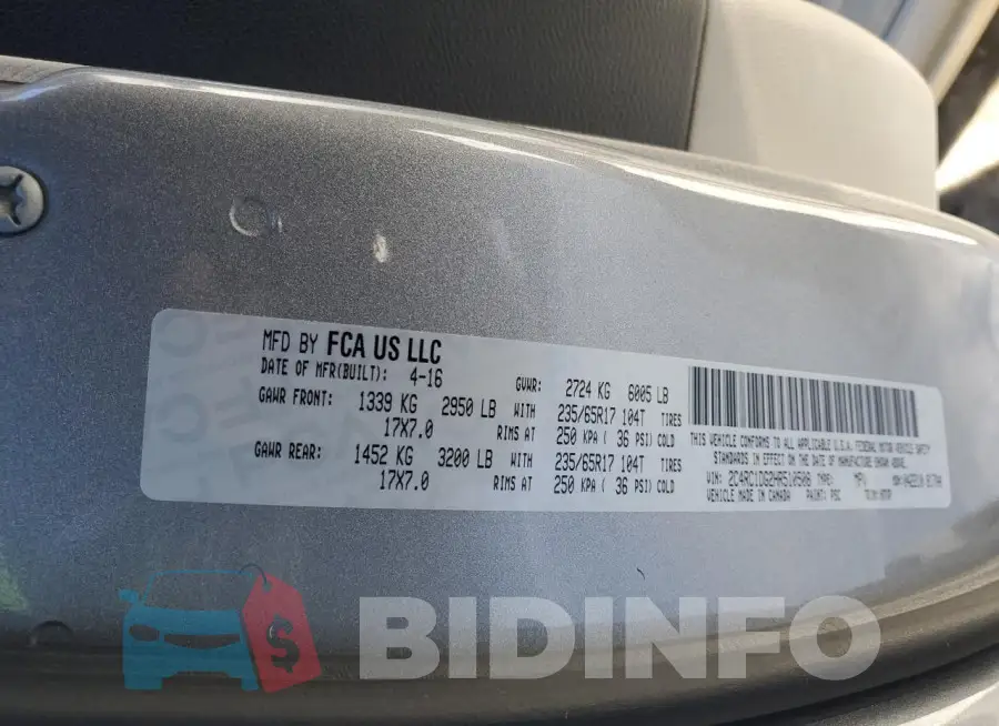 2C4RC1DG2HR510508 Photo# 13